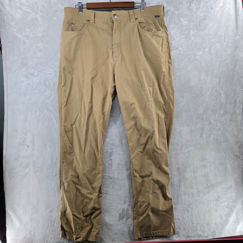 Howler Brothers Frontside 5-Pocket Pants Mens 40x32 Tan Cordura Stretch Canvas
